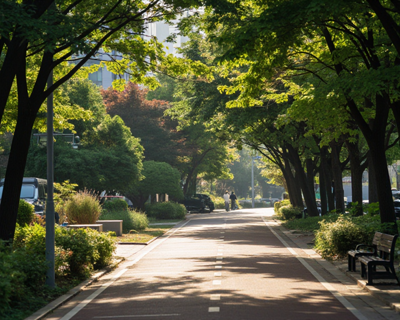 Sunny Morning in Korea