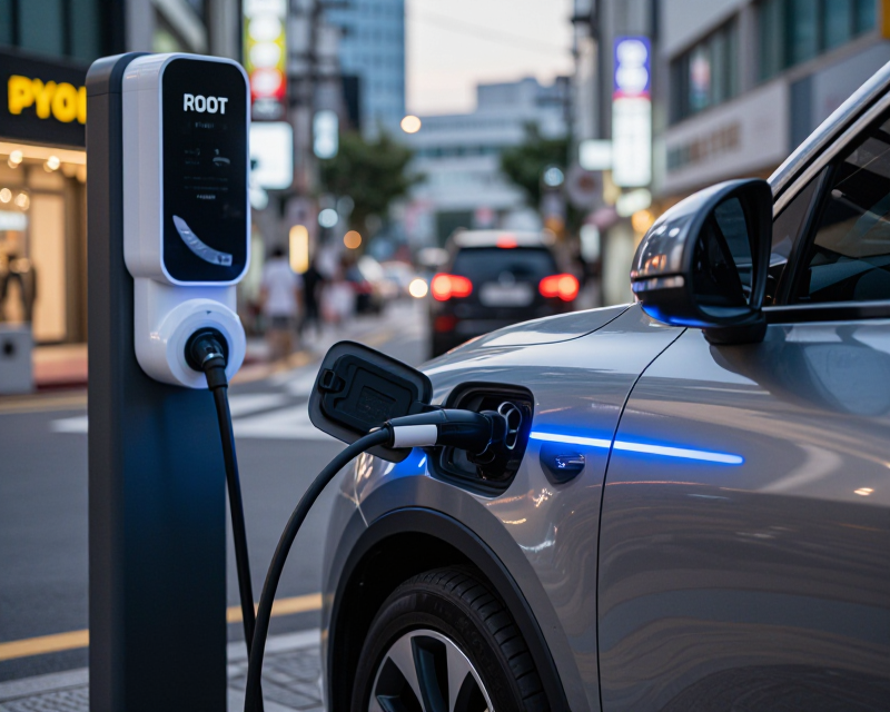 Modern EV Charging in Seoul