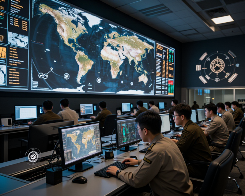 High-tech Military Command Center