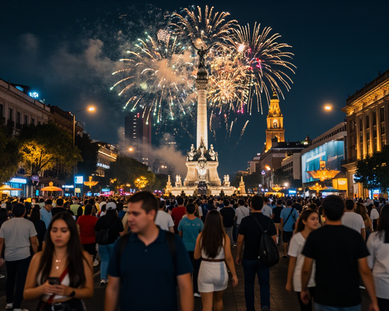 Mexico City Celebration Atmosphere