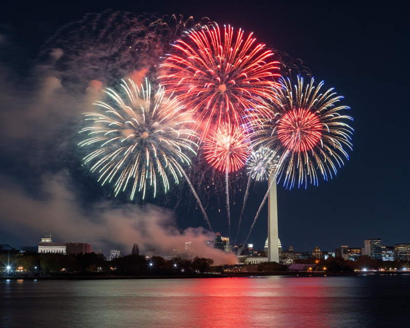 American Independence Day Fireworks