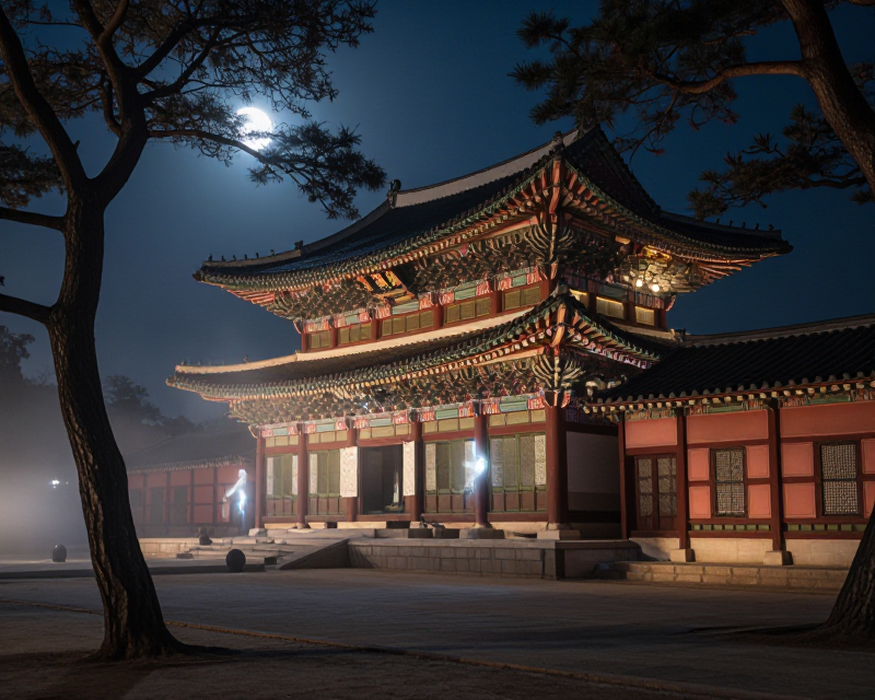 Mystical Korean Palace Night