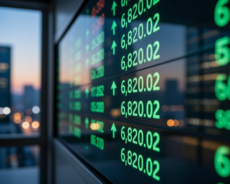 Stock Market Rise Concept