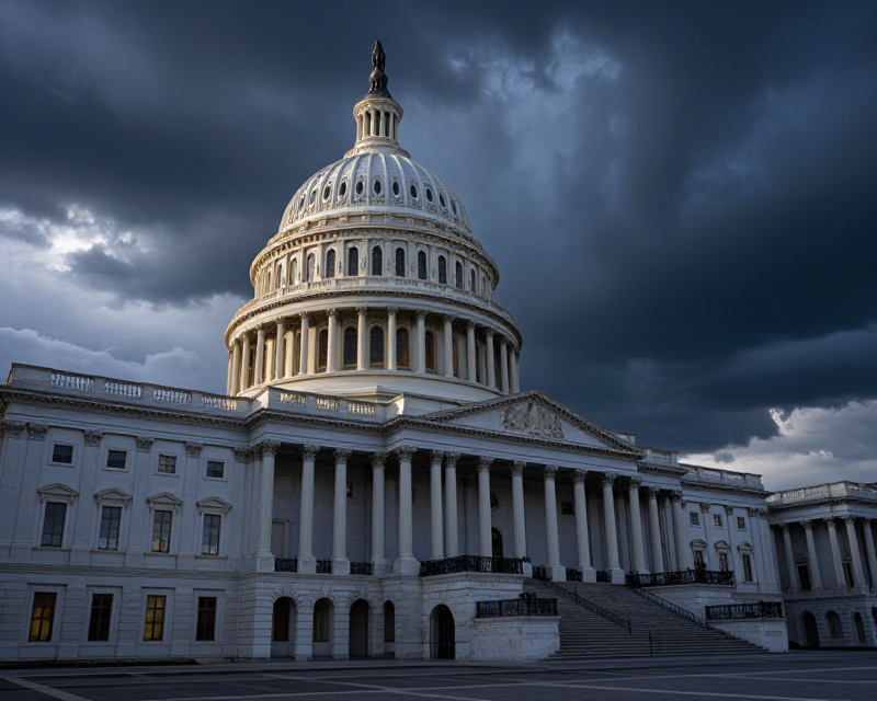 US Capitol Political Tension