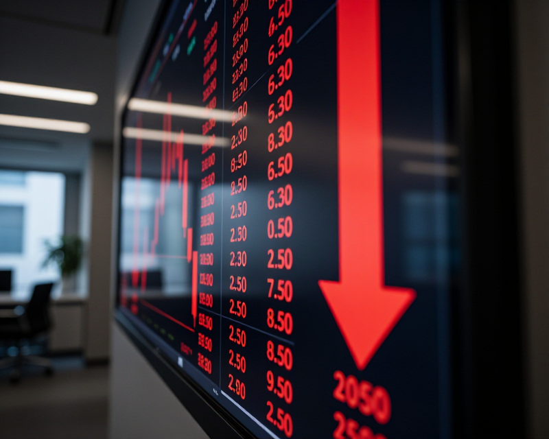 Stock Market Decline Concept